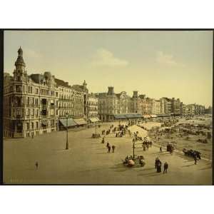   Reprint of The embankment, west part, Ostend, Belgium