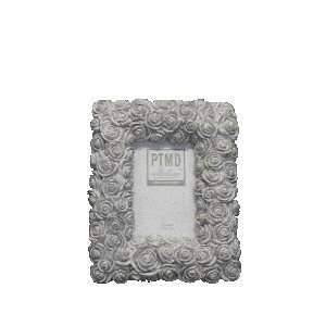  French Country Picture Frame Rose Rectangle Dusty Grey 