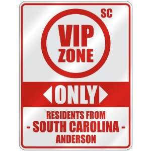   FROM ANDERSON  PARKING SIGN USA CITY SOUTH CAROLINA