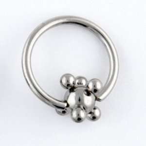 Stainless Steel Captive Bead Ring 16g 3/8, Stainless Steel Spaceball 