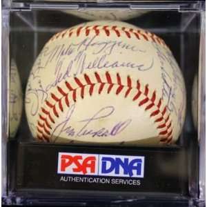 Ted Williams Autographed Ball   58 Team Psa dna 8