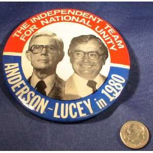   for President Vintage 1980 3 Political Button 