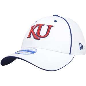  Kansas Jayhawks White Neo 3930 Cap (M/L) Sports 