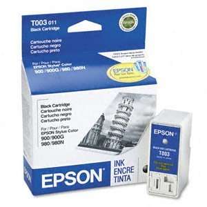  Genuine NEW Epson T003011 Black Ink Cartridge Electronics