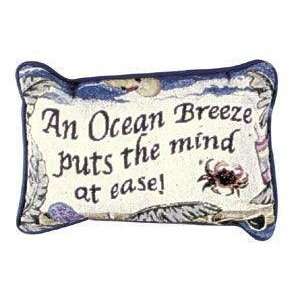 Set of 2 Ocean Breeze Seashells Crab Decorative Throw Pillows 9 x 