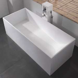  68 Cooper Freestanding Resin Tub   No Overflow   White 
