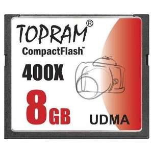 TOPRAM 8GB 400X UDMA Compact Flash Memory Card 8G CF Extreme Speed 