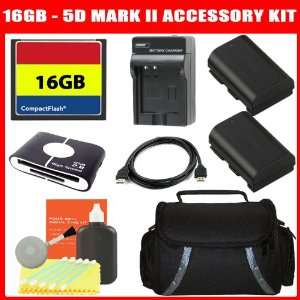  16GB Deluxe Accessory Kit For Canon EOS 5D Mark II, EOS 7D 