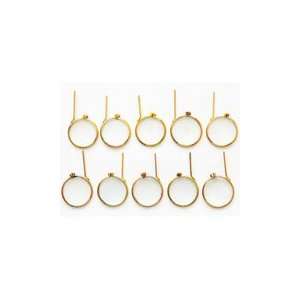  Gold Faux Test Lens    Set of 10 Arts, Crafts & Sewing