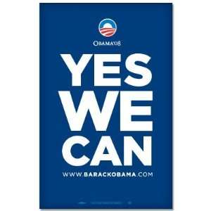  Obama YES WE CAN car bumper sticker decal 3 x 5 