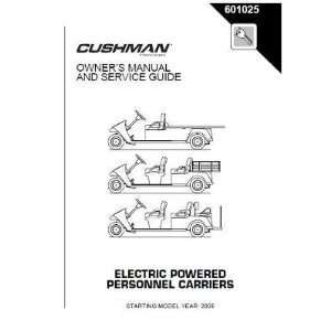   Service Guide for Cushman Electric Personnel Carriers Patio, Lawn