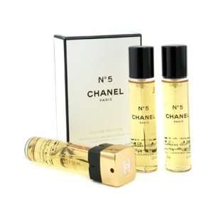  Chanel No.5 Eau De Toilette Purse Spray Refills   3x20ml/0 