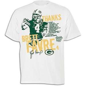  Brett Favre Record Breaking Retirement Thank You T shirt 