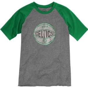 Boston Celtics Youth 47 Brand Vintage Grey Basketball T Shirt  