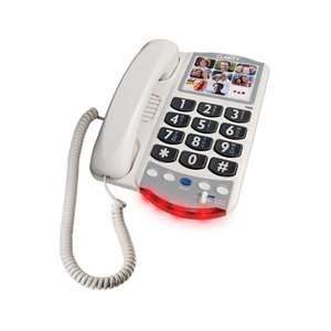    54400 Amplified Picture Phone 26dB White   CLARITY P400 Electronics