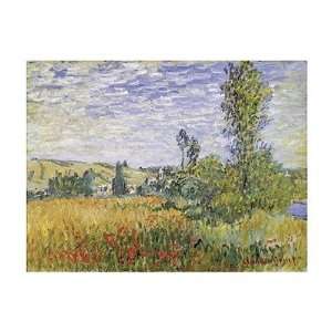  Landscape at Vetheuil Finest LAMINATED Print Claude Monet 