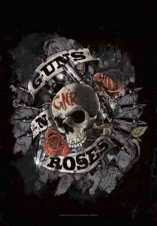 New GUNS N ROSES Cloth Poster Flag   Skull  