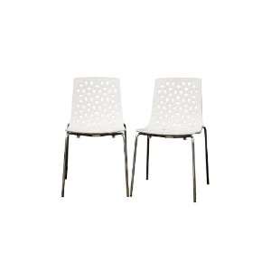   Furniture  Spring White Plastic Modern Dining Chair