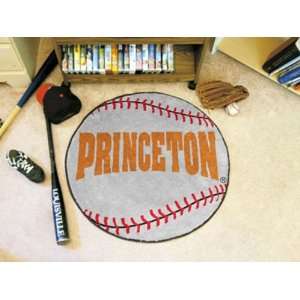 Princeton University Round Baseball Rug Round 2.40 
