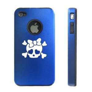  Apple iPhone 4 4S 4G Blue D51 Aluminum & Silicone Case 