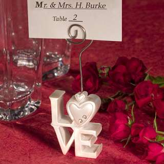LOVE Design Place Card Holders Wedding Bridal Shower Party Favors 