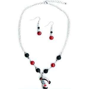  Pucca Chinese Doll Necklace  Girls Jewelry   2 Piece Set 