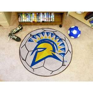 BSS   San Jose State Spartans NCAA Soccer Ball Round Floor Mat (29)