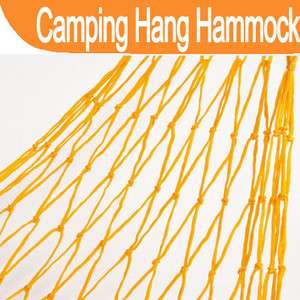 Travel Net Sleeping Hang Bed Outdoors Nylon Hammock Activities Sleep 