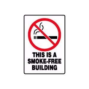  THIS IS A SMOKE FREE BUILDING (W/GRAPHIC) Sign   10 x 7 