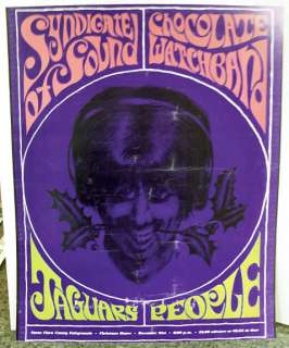 1966 CHOCOLATE WATCHBAND Original Concert Poster  