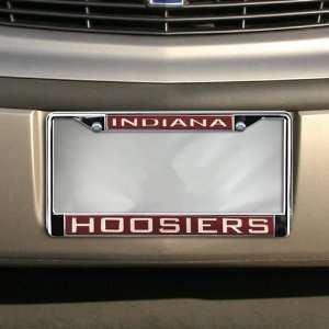  Indiana Hoosiers Chrome License Plate Frame  Automotive