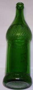 OLD VESS SODA BOTTLE   GREEN GLASS PINT SIZE BOTTLE   VESS SODA BOTTLE 