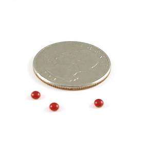 3MM RUBY GF GLASS CABS LOT 24  