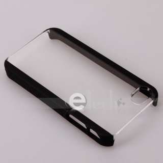 NEW HARD TPU CLEAR BACK BLACK FRAME BUMPER CASE COVER FOR APPLE IPHONE 