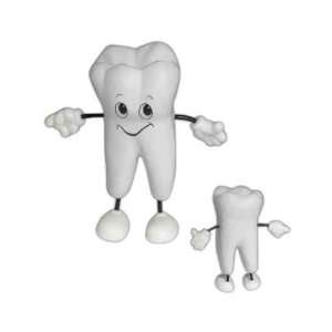 Tooth shape stress reliever with arms and legs.