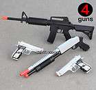   Guns M16 Rifle Shotgun Pistol Toy Gun Air Soft w/ 1,000 BBs  
