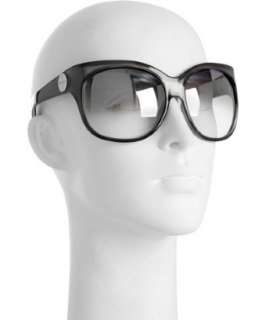 Jimmy Choo silver Kat oversized sunglasses  