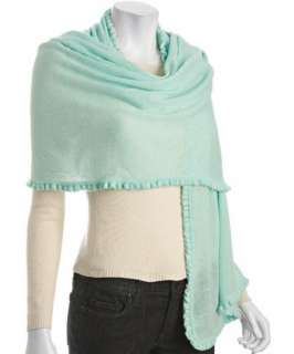Autumn Cashmere water cashmere knit ruffled wrap   