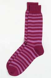 Bugatchi Uomo Stripe Calf Length Socks