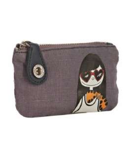 Marc by Marc Jacobs lavender canvas Miss Marc key pouch   up 