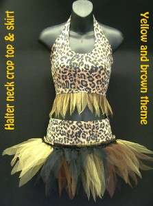TUTU OUTFIT CAVE GIRL/ JUNGLE THEME FANCY DRESS COSTUME  