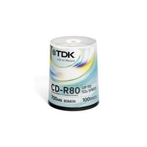  TDK 52x CD R Media Electronics