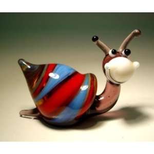  Blown Glass Art Animal Insect Figurine Happy SNAIL