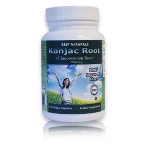  Best Naturals Konjac Root Glucomannan Root, 2000 Mg, 180 