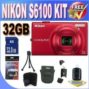 COOLPIX S6100 16 MP Digital Camera with 7x NIKKOR Wide Angle Optical 