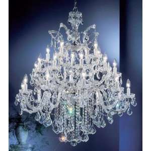  Chandelier Size 38Wide x 38Long x 42High 8349 CH CP 