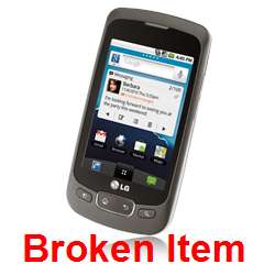 LG P509 Optimus T BROKEN (T Mobile)   Gray 610214623690  