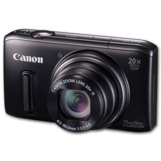 Canon Powershot SX260 HS (Black) 12.1MP 20x Zoom Digital Camera 