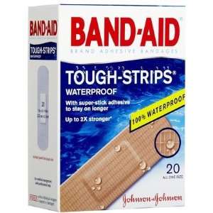    Aid Tough Strips Adhesive Bandages, Waterproof 20ct (Quantity of 5