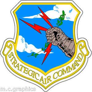 STICKER USAF AIR FORCE STRATEGIC AIR COMMAND  